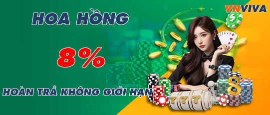 Hoàn trả hoa hồng 8% KHÔNG GIỚI HẠN