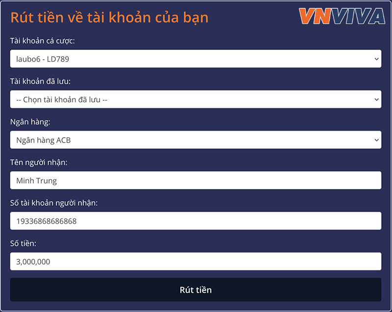 RÚT TIỀN VNVIVA
